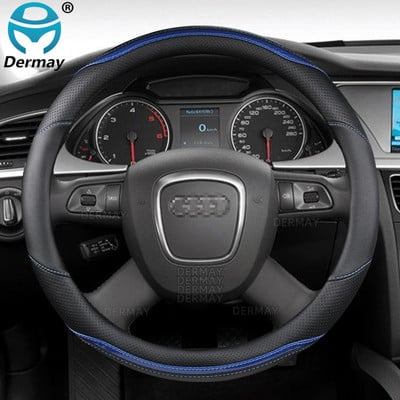 Fibră de carbon + husă de volan din piele  pentru Audi A4 B7 Typ 8E/8H 2004 ~ 2009 Sedan Avant Cabriolet Accesorii auto