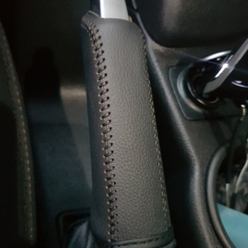 Δερμάτινο κάλυμμα θήκης για πόμολα αλλαγής ταχυτήτων AT Gear Collars για Ford New Fiesta MK7 2009 - 2015 Ecosport 2012 - 2017