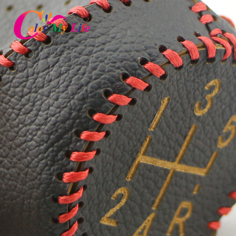 Color My Life Leather 5 6 greičių automobilio pavaros galvutės antkakliai, skirti Renault Clio MK3 III Megane MK2 Scenic MK2 Kangoo MT Shift Knob Cover