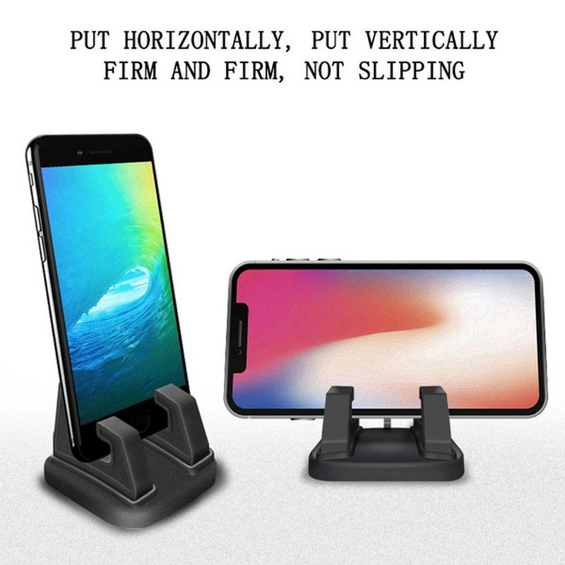 1 tk 360 kraadi pöörlev universaalne autotelefoni hoidik, fikseeritud alusega silikoonist lauaarvuti libisemisvastane auto navigatsiooniklamber