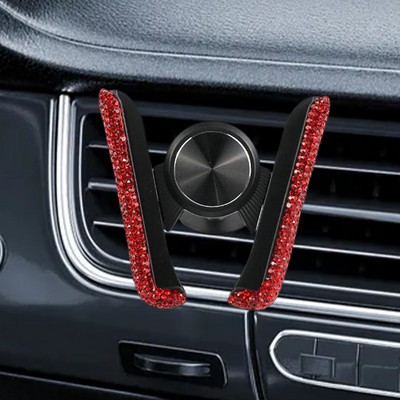 Bling Strasuri Suport telefon auto Suport pentru aerisire auto Suport telefon mobil Suport Clip Suport în accesorii pentru interiorul mașinii