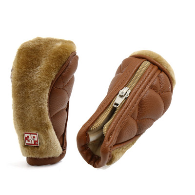 Uxcell Univerzalna protuklizna navlaka za ručku mjenjača od spužve od umjetne kože podstavljena s patentnim zatvaračem, crna