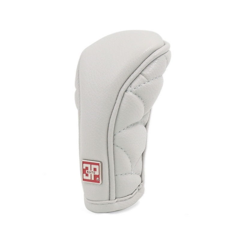 Uxcell Univerzalna protuklizna navlaka za ručku mjenjača od spužve od umjetne kože podstavljena s patentnim zatvaračem, crna