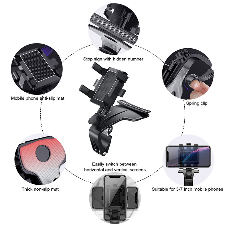 Kontrolna ploča Držač za telefon u automobilu Stalak za podršku za telefon u automobilu Dodaci za kopču za Nissan Pathfinder Geniss Dualis Murano March Sentra Note