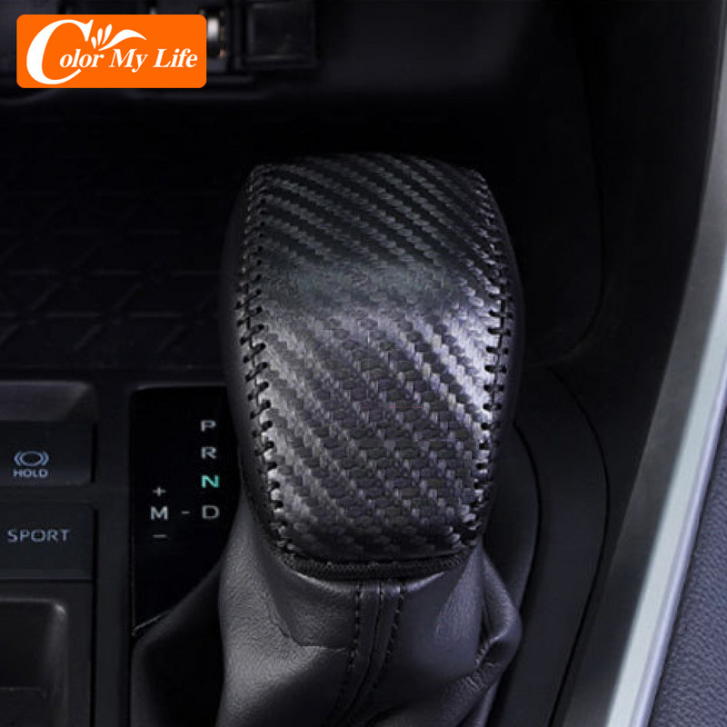 Bőr autós váltófej váltógomb burkolat Sebességváltó nyakörvek Toyota RAV4 RAV4 XA50 MK5 2019 2020 2021 tartozékokhoz illeszkedő