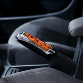 Capac de frână de mână pentru mașină SUV Creativ din fibră de carbon din lemn de cereale Capac de protecție pentru frâna de mână de mașină Decorație Manșon pârghie de frână de mână