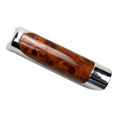 Capac de frână de mână pentru mașină SUV Creativ din fibră de carbon din lemn de cereale Capac de protecție pentru frâna de mână de mașină Decorație Manșon pârghie de frână de mână