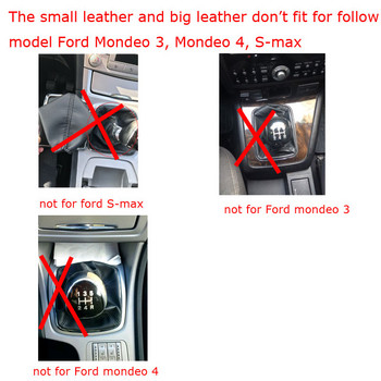 PU Δερμάτινο Car Auto Gear Shift Collars Manual Shifter Gear Shift Boot Ford Focus 2 MK2 FL MK3 MK4 MK7 KUGA GALAXY FIESTA