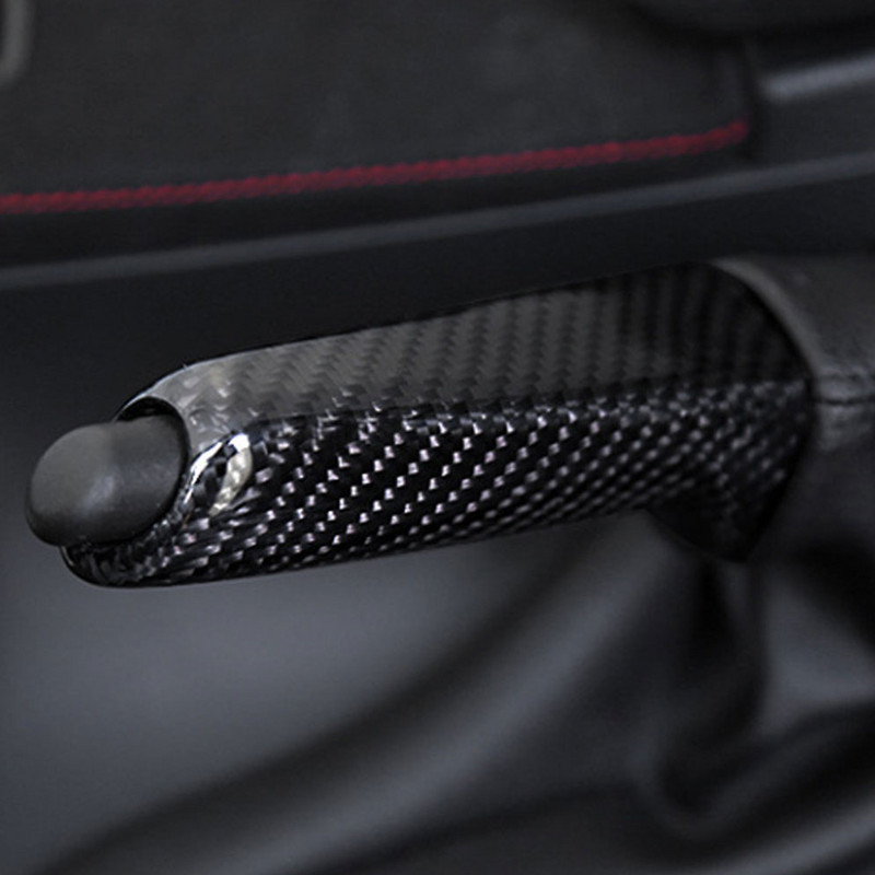 BMW E46 E90 E92 E60 E39 F30 F34 F10 F20 priedams Universalus anglies pluošto raštas Rankinių stabdžių rankenų dangtelio vidaus keitimas