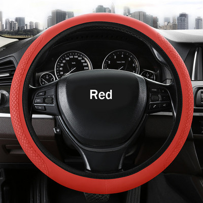 Universal κάλυμμα τιμονιού αυτοκινήτου για VW Volkswagen Golf 4 5 6 GTI Polo Car Accessories 37-39cm Κάλυμμα προστασίας τιμονιού