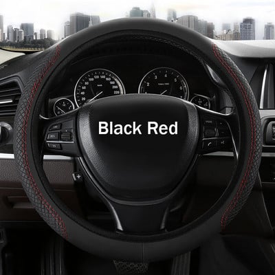 Universal κάλυμμα τιμονιού αυτοκινήτου για VW Volkswagen Golf 4 5 6 GTI Polo Car Accessories 37-39cm Κάλυμμα προστασίας τιμονιού