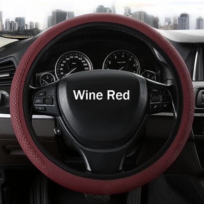 Universal κάλυμμα τιμονιού αυτοκινήτου για VW Volkswagen Golf 4 5 6 GTI Polo Car Accessories 37-39cm Κάλυμμα προστασίας τιμονιού