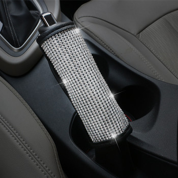 Bling Bling Rhinestones Crystal Car Handbrake Grips Κάλυμμα Gear Shift Collars Κάλυμμα κάλυμμα ζώνης ασφαλείας Auto Εσωτερικά αξεσουάρ