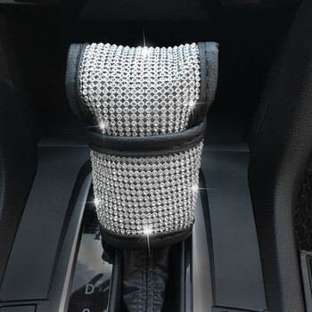 Bling Bling Rhinestones Crystal Car Handbrake Drips Cover Капак за превключване на предавките Капак за предпазен колан Аксесоари за автомобилен интериор