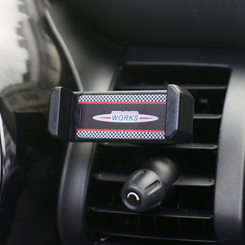 Για Mini Cooper One JCW S F60 Car-Styling Universal Union Jack Στήριγμα τηλεφώνου αυτοκινήτου Έξοδος εξαερισμού Βάση βάση στήριξης κινητού τηλεφώνου