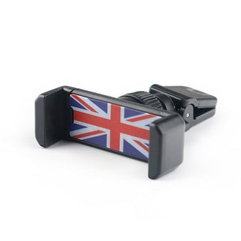 Για Mini Cooper One JCW S F60 Car-Styling Universal Union Jack Στήριγμα τηλεφώνου αυτοκινήτου Έξοδος εξαερισμού Βάση βάση στήριξης κινητού τηλεφώνου