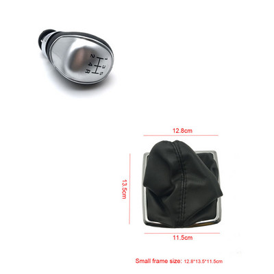 Ezüst fekete sebességváltó gomb 5 Sebesség 6 Sebesség Manuális Ford Focus 2 MK2 FL MK3 MK4 MK7 GALAXY FIESTA Car Styling