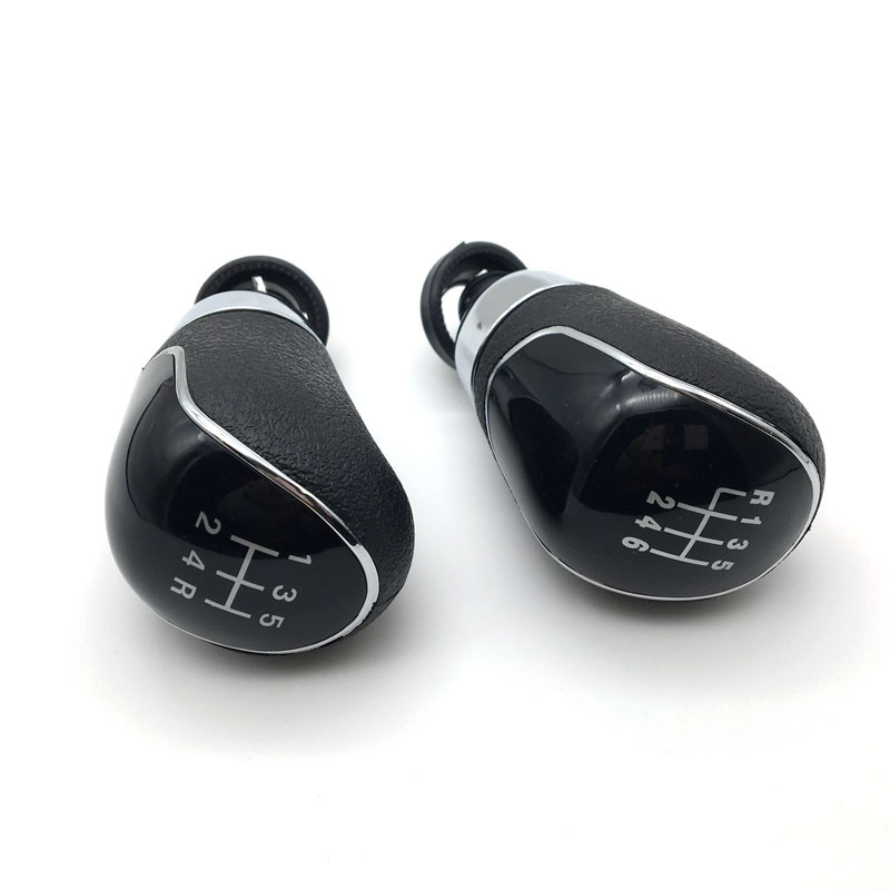 Ezüst fekete sebességváltó gomb 5 Sebesség 6 Sebesség Manuális Ford Focus 2 MK2 FL MK3 MK4 MK7 GALAXY FIESTA Car Styling