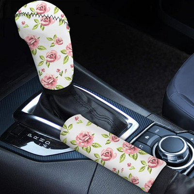 INSTANTARTS Farebný kvetinový vzor 2 ks/sada krytov radiacej páky Chráni interiér auta Kryty páky ručnej brzdy, umývateľné za tepla