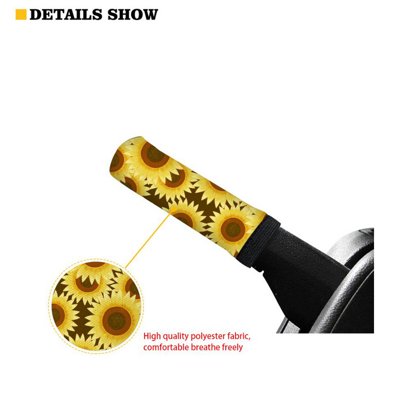 INSTANTARTS Farebný kvetinový vzor 2 ks/sada krytov radiacej páky Chráni interiér auta Kryty páky ručnej brzdy, umývateľné za tepla