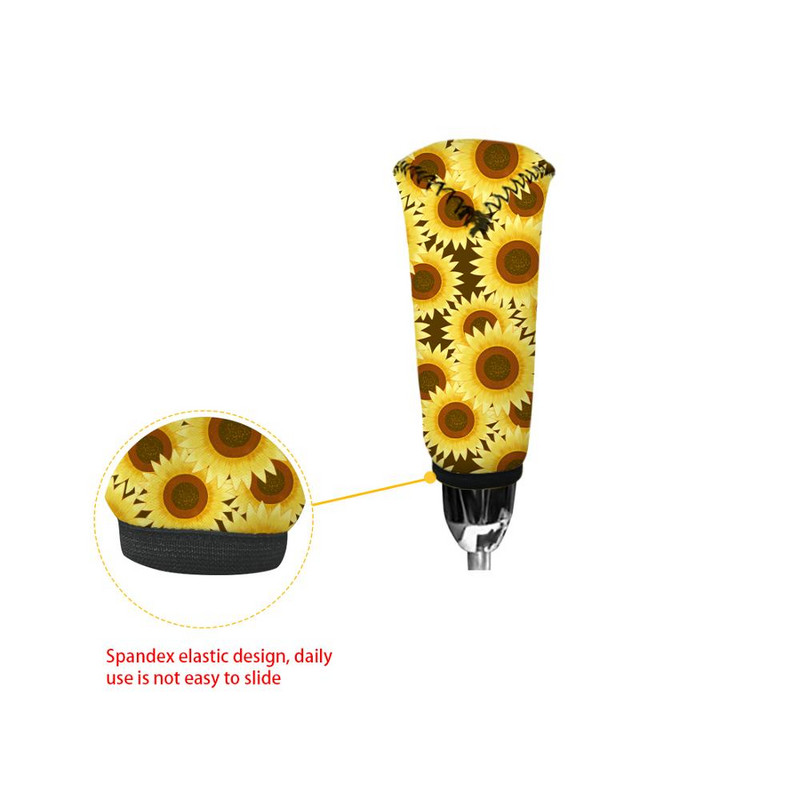 INSTANTARTS Farebný kvetinový vzor 2 ks/sada krytov radiacej páky Chráni interiér auta Kryty páky ručnej brzdy, umývateľné za tepla