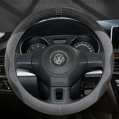 DERMAY autó kormánykerék burkolat bőr velúr Volkswagen VW UP E-UP Up GTI Cross up! SEAT Mii Škoda Citigo Auto Accesorios