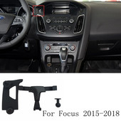 Carbon Look For Ford Focus MK3 3.5 2015-2018 autótartozékok konzol légszellőző bölcső mobiltelefon tartó tartó GPS állvány tartó