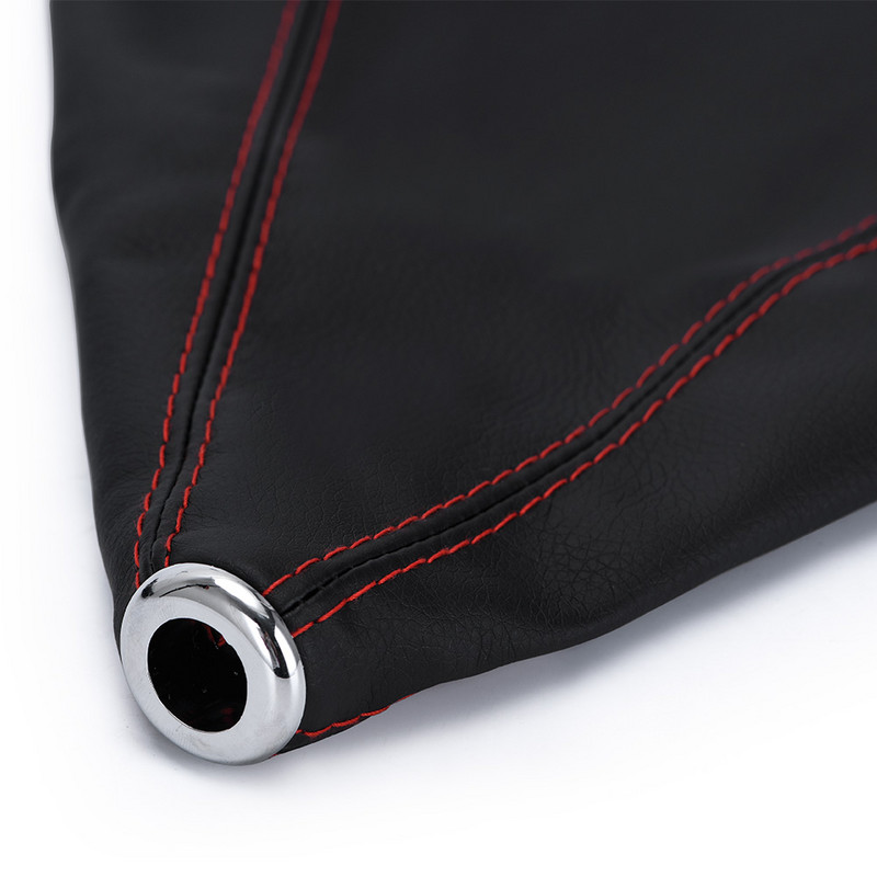 Guler de schimbător de viteze de mașină universal din piele PU de 16 mm Fibră de carbon Auto Buton schimbător de viteze pentru schimbător de viteze Ghid