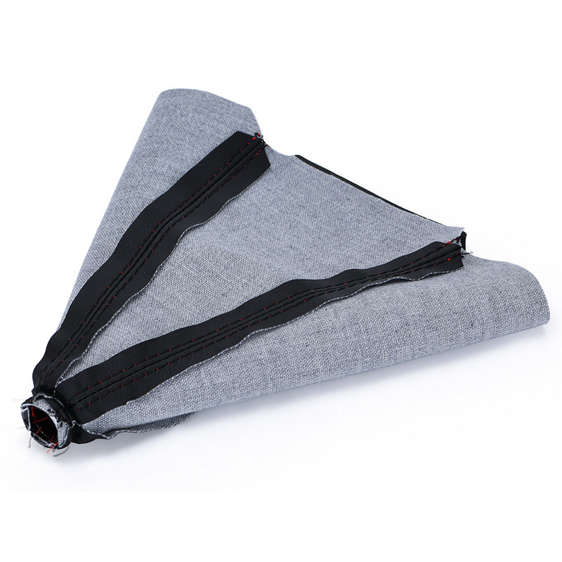 Guler de schimbător de viteze de mașină universal din piele PU de 16 mm Fibră de carbon Auto Buton schimbător de viteze pentru schimbător de viteze Ghid