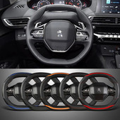 priekš Peugeot 3008 4008 5008 Auto stūres pārsegs Oglekļa šķiedra Auto piederumi salons Coche