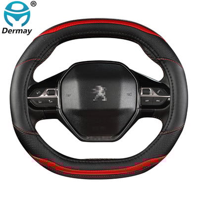 priekš Peugeot 3008 4008 5008 Auto stūres pārsegs Oglekļa šķiedra Auto piederumi salons Coche