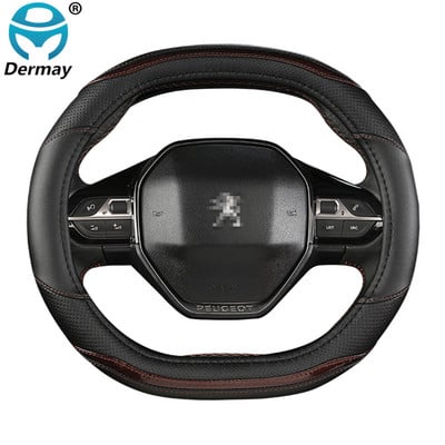 priekš Peugeot 3008 4008 5008 Auto stūres pārsegs Oglekļa šķiedra Auto piederumi salons Coche