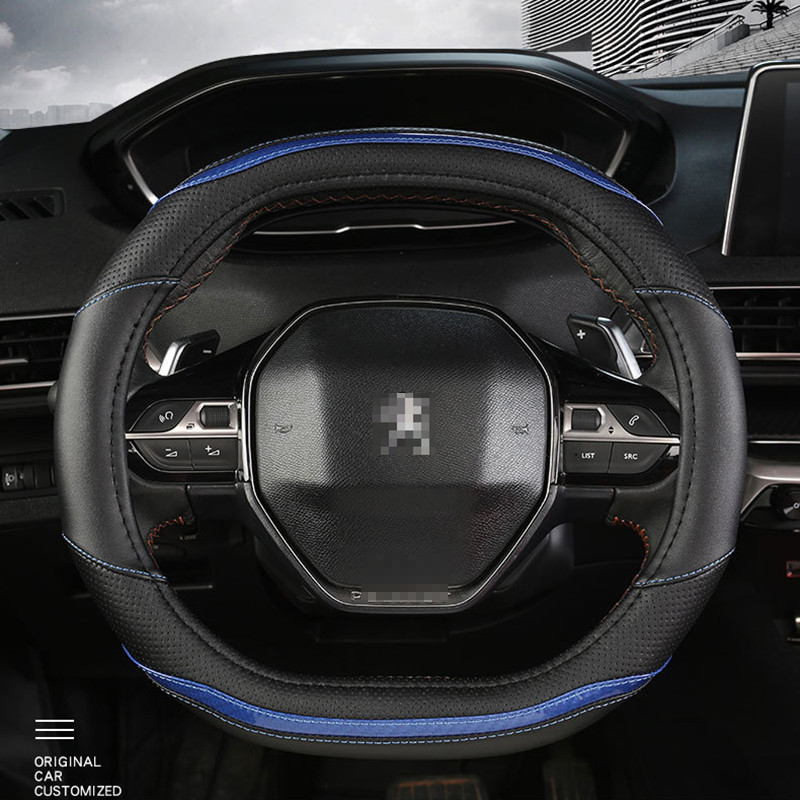 skirtas Peugeot 3008 4008 5008 Automobilio vairo dangtis Anglies pluoštas Auto Priedai salonas Coche