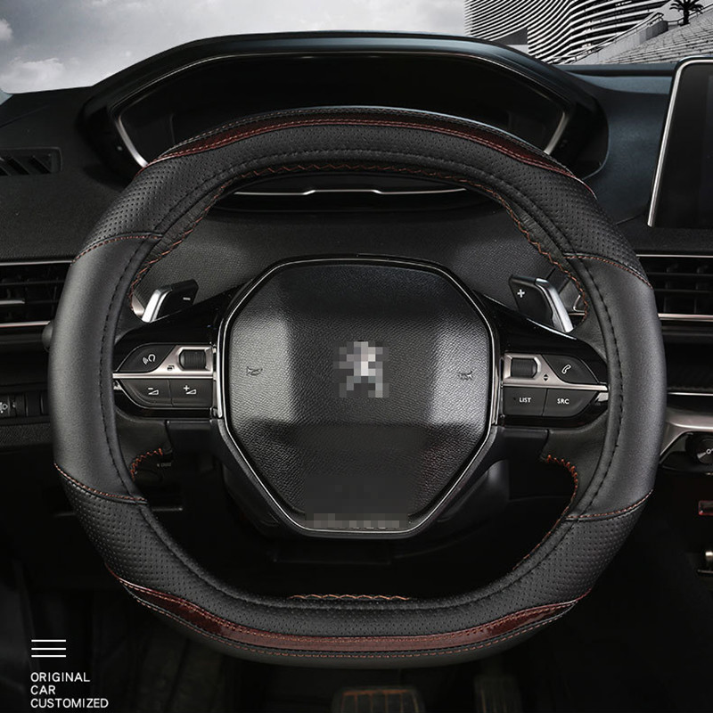 skirtas Peugeot 3008 4008 5008 Automobilio vairo dangtis Anglies pluoštas Auto Priedai salonas Coche