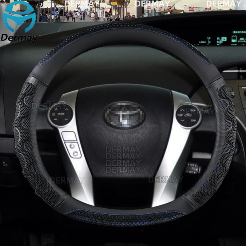 Toyota Prius 30 20 Prius V típushoz Prius C Prius Prime DERMAY autó kormánykerék burkolat masszázs csúszásmentes autó tartozékok