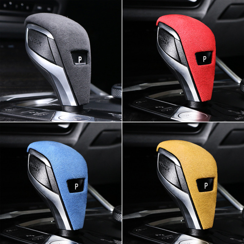 TPIC Alcantara Wrap Autocolante pentru capacul butonului schimbătorului de viteze pentru BMW F40 G20 G28 325li 325i G23 G29 Z4 Accesorii pentru ornamente pentru cadru