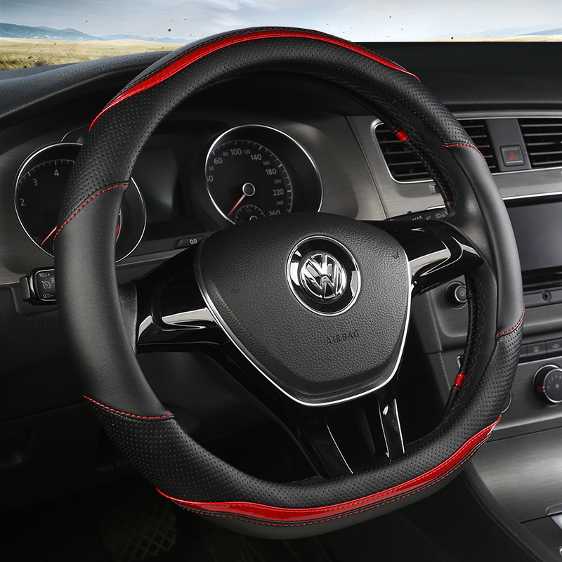 D alakú autó kormánykerék burkolat bőr Golf K3 POLO JATTA Suzuki Swift Nissan Rogue 2017 2018 2019 2020