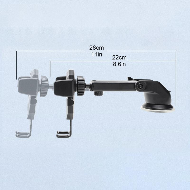 Suport pentru telefon pentru mașină cu ventuză Suport pentru telefon Suport reglabil pentru mașină Suport pentru smartphone pentru bordul parbrizului Aderență puternică