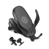 15 W Quick QI vezeték nélküli autós töltőre szerelhető gravitációs szorító gyorstöltő tartó telefonhoz 11 Pro Max 8 XR XS Sam sung S20 S10 S9