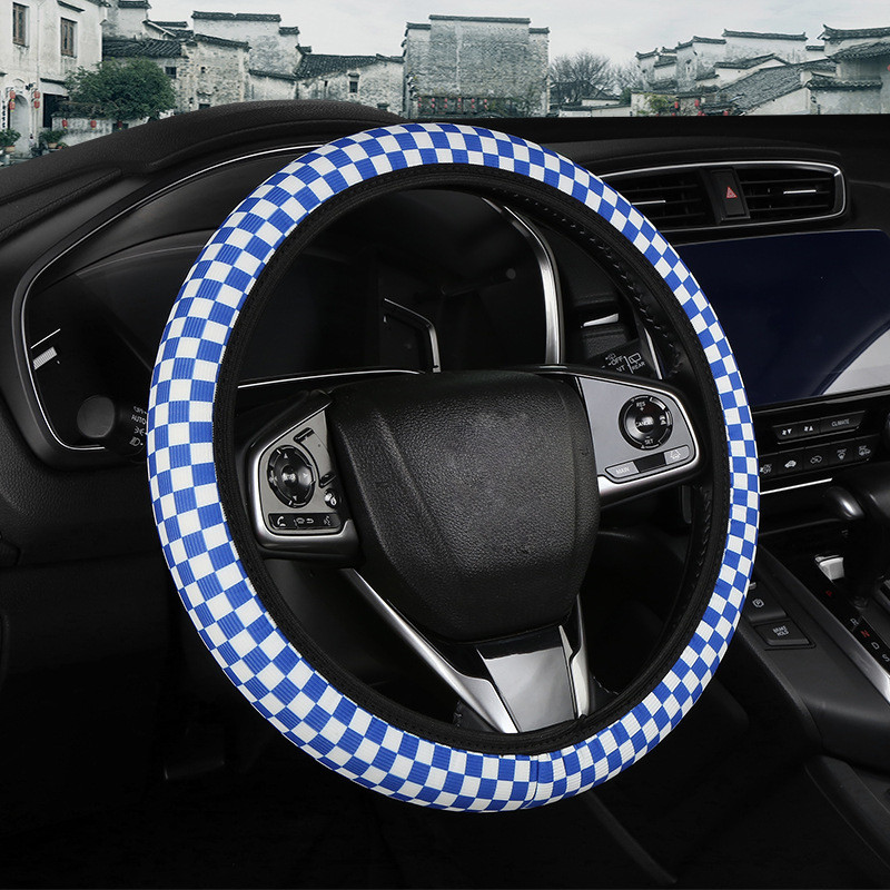 Navlaka za upravljač automobila, prozračna, protuklizna, ledena svilena navlaka za upravljač, prikladna 37-38 cm, dodaci za auto dekoraciju