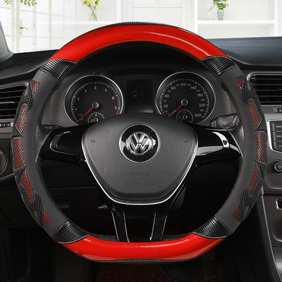 Autó kormánykerék burkolata szénszálas bőr Nissan Qashqai J11 X-trail T32 típushoz VW GOLF 7 2015 POLO JATTA Passat Tiguanhoz
