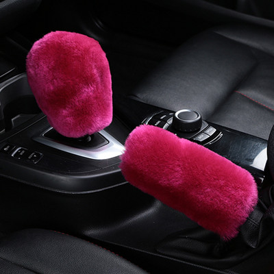 Téli plüss szőrme autó kézifék burkolat váltó gomb burkolata Buick Regal Lacrosse Excelle GT/XT/GL8/ENCORE/Enclave/Envision/Park