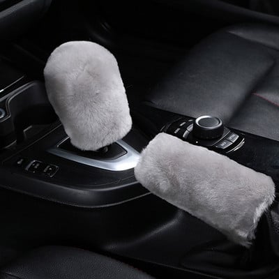 Téli plüss szőrme autó kézifék burkolat váltó gomb burkolata Buick Regal Lacrosse Excelle GT/XT/GL8/ENCORE/Enclave/Envision/Park