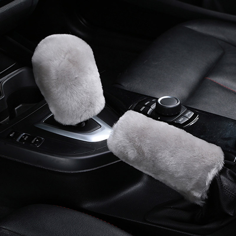 Téli plüss szőrme autó kézifék burkolat váltó gomb burkolata Buick Regal Lacrosse Excelle GT/XT/GL8/ENCORE/Enclave/Envision/Park