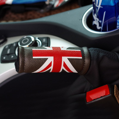Vidaus apdaila Rankinio stabdžio rankenos odinio dangtelio apdailos lipdukas, skirtas Mini Cooper S JCW R55 R56 R60 F55 F56 F60 Automobilių priedai