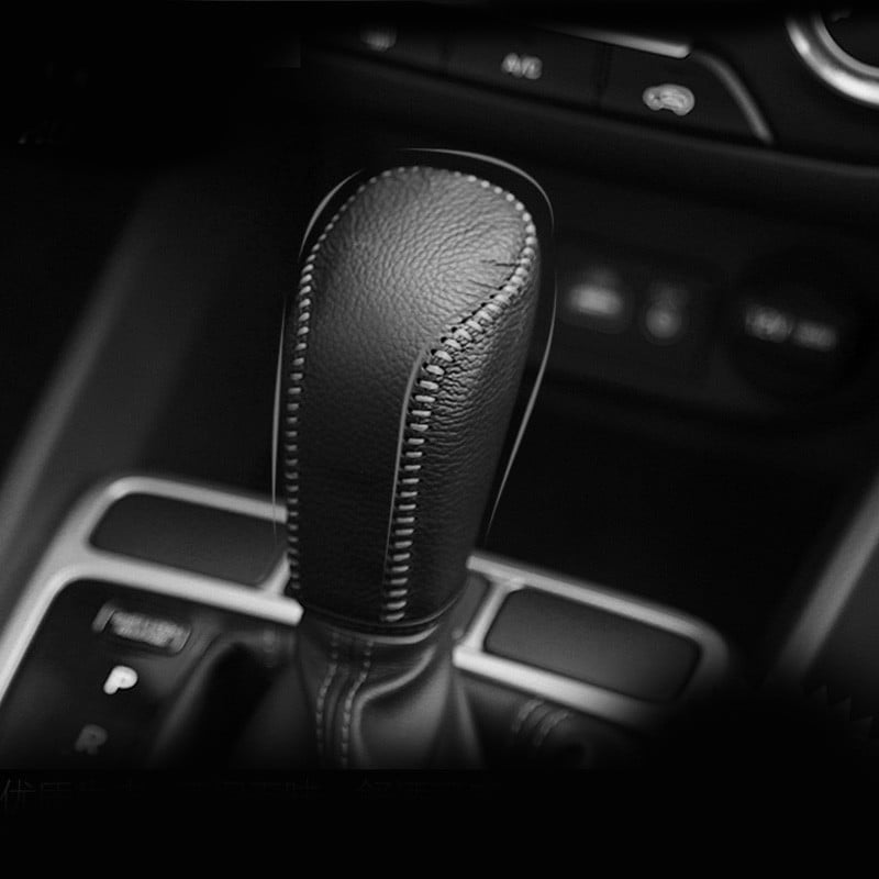 Vtear Hyundai Solaris sebességváltó nyakörvek bőr kézifék markolat belső autó-stílus Kézzel varrott burkolat tartozékok 2017