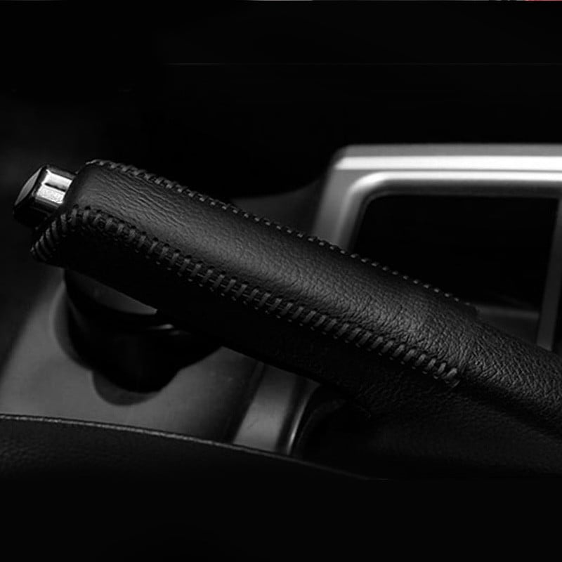 Vtear Hyundai Solaris sebességváltó nyakörvek bőr kézifék markolat belső autó-stílus Kézzel varrott burkolat tartozékok 2017