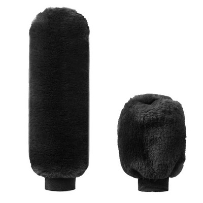 2 darab autó plüss kézifék burkolat váltógomb burkolat ősszel és télen