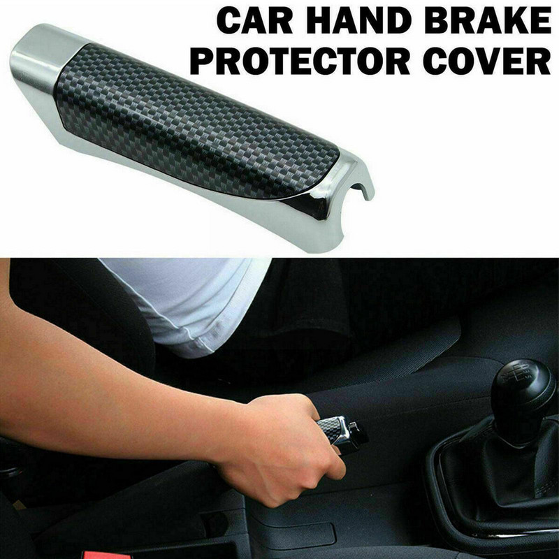 1 buc Universal Durabil Auto Tuning Auto Vehicul Frână Interior Carbon Stil Auto Protector Fibră Mâini Accesorii Creative S1T7