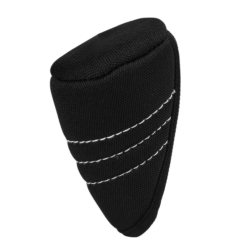UXCELL fekete nylon pamut keverékek sebességváltó gomb fekete cipzárral zárható sebességváltó gomb fedél autókhoz